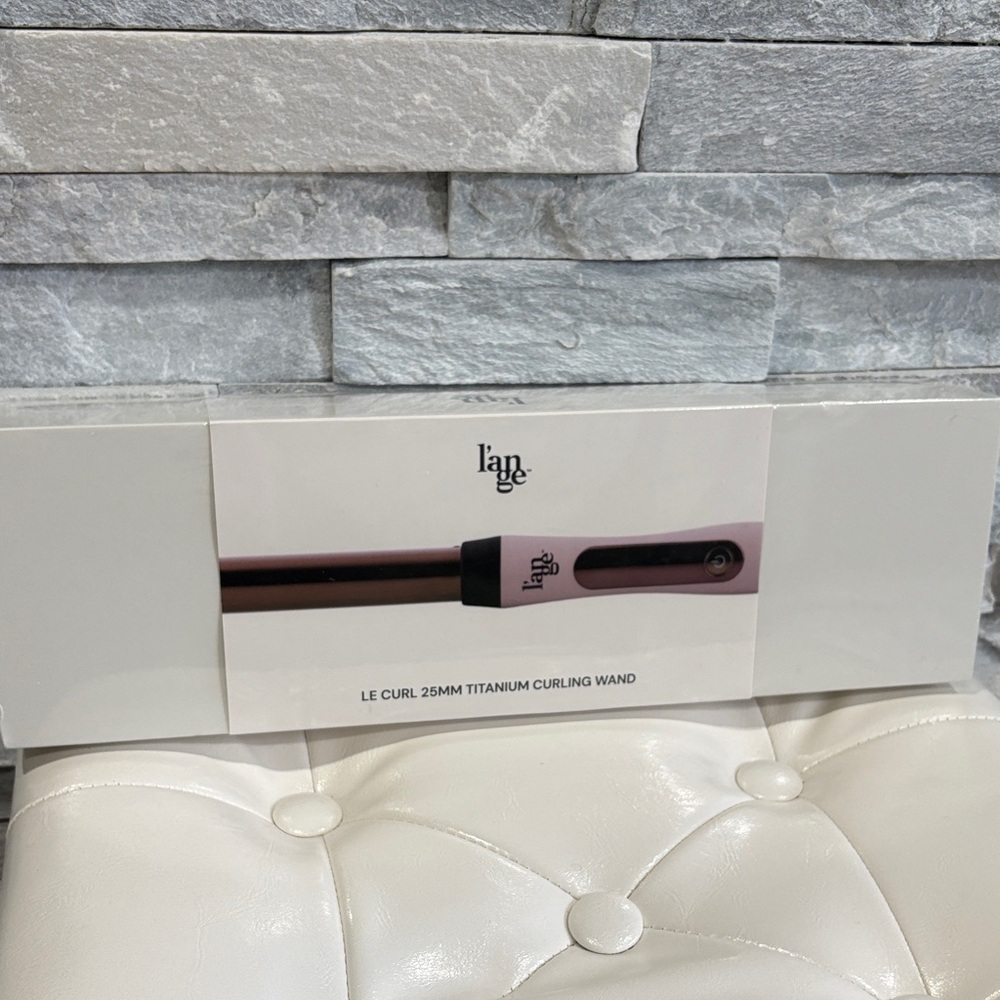 L’ange Pink and Rose Gold 25mm Titanium Curling Wand